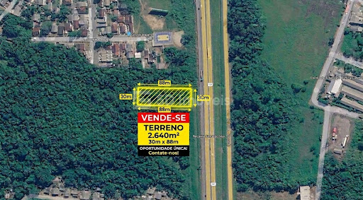 TerrenoComercial/Industrial, 2640m² - Vila Trevo - Garuva,SC