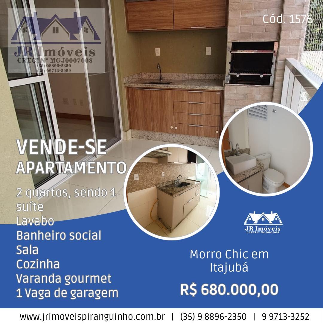 Apartamento à venda com 1 quarto, 1 suíte e 1 vaga no Morro Chic, Itajubá (MG) — foto 2 de 25