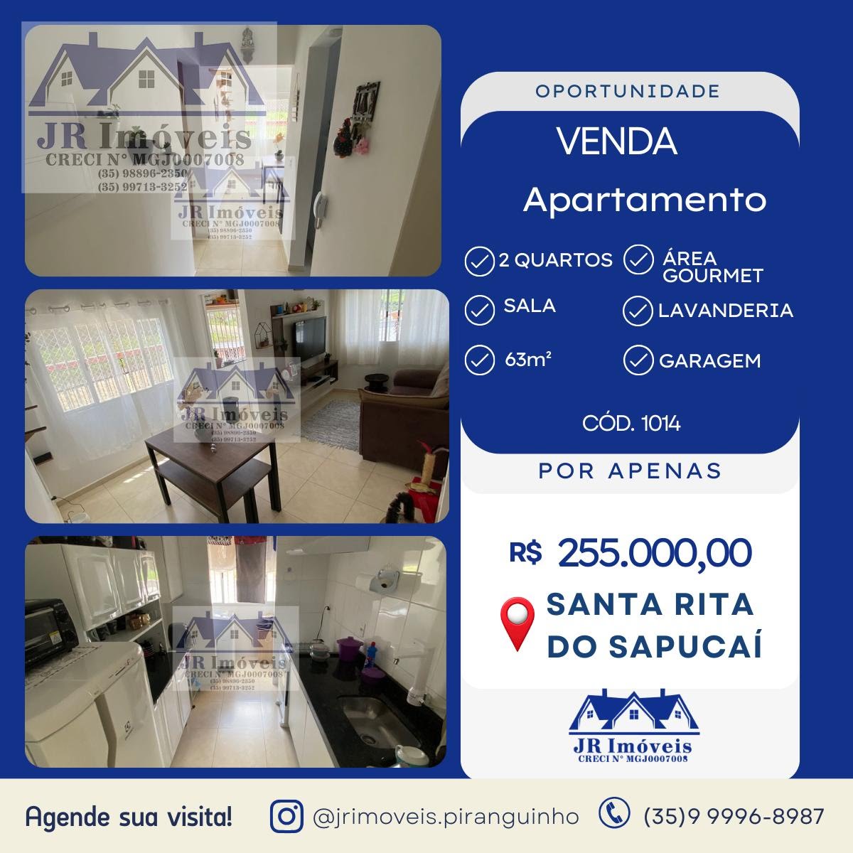 Apartamento à venda com 2 quartos, 1 banheiro e 1 vaga no Monte Líbano, Santa Rita do Sapucaí — foto principal
