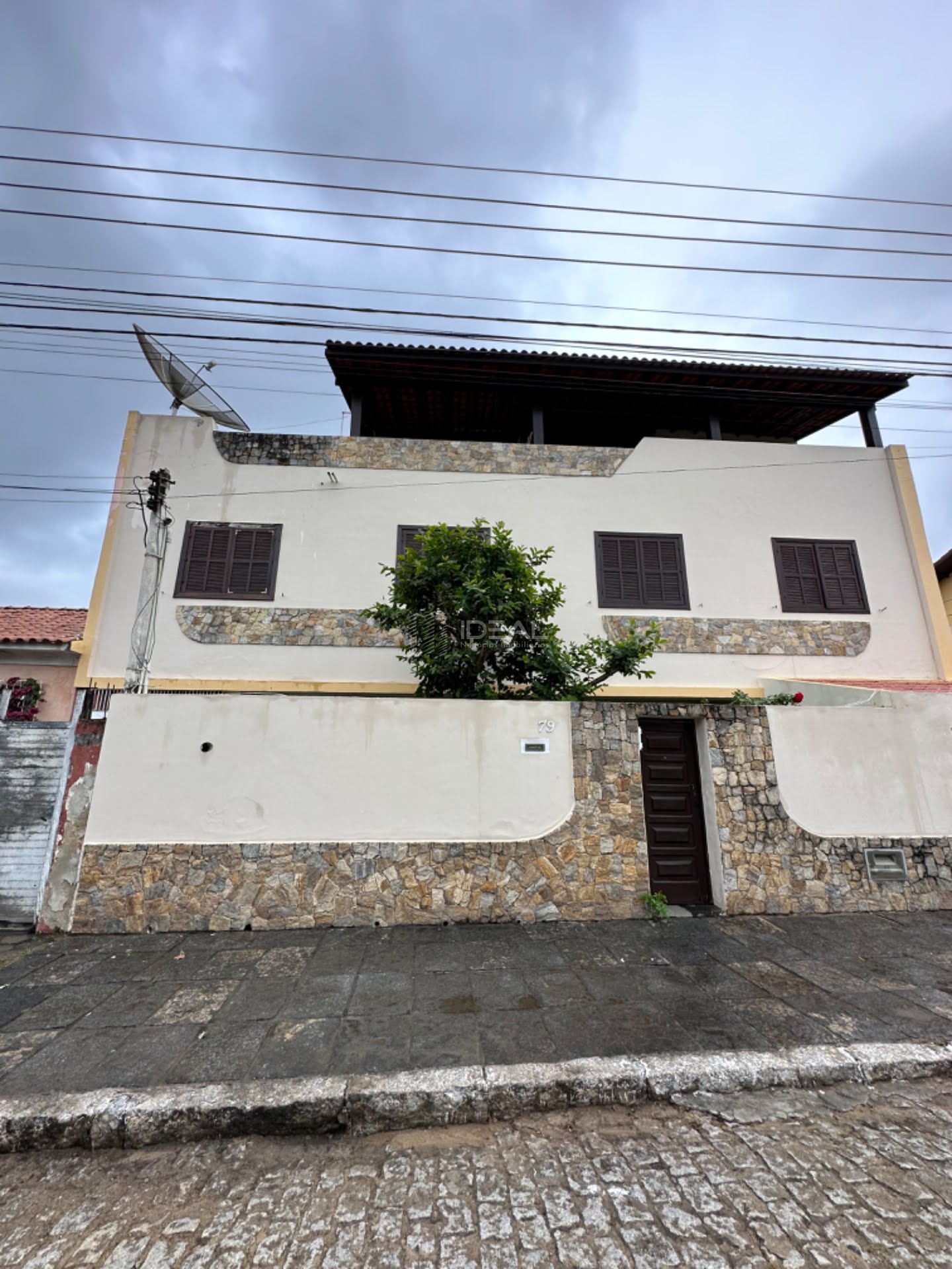 Fachada da casa triplex