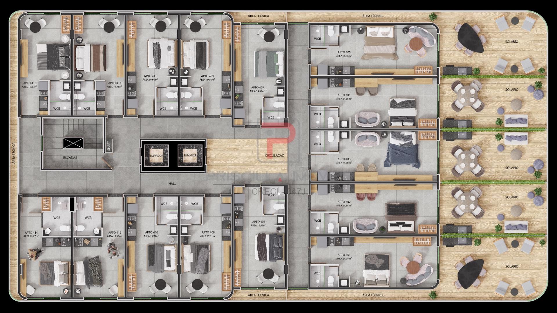 Apartamento à venda com 1 quarto, 1 banheiro e 19m² no Bessa, João Pessoa (PB) — foto 21 de 26