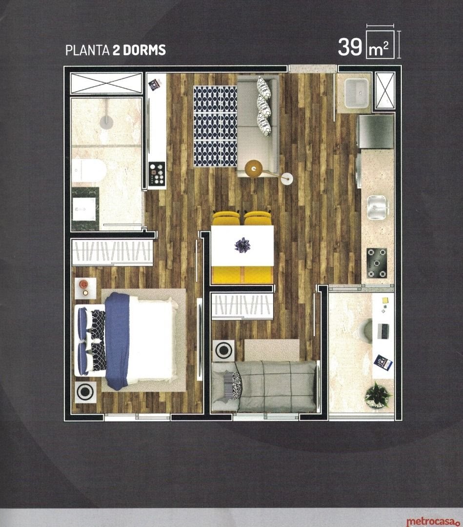 Apartamento, 2 quartos, 39 m² - Foto 10