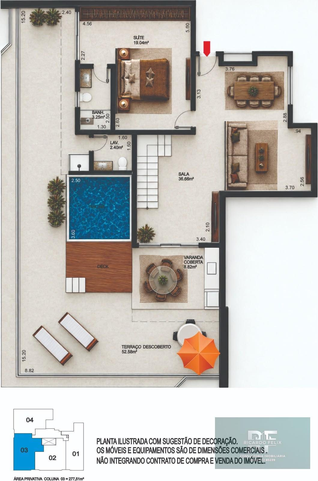 Apartamento à venda com 3 quartos, 1 suíte, 2 vagas e 135m² no Costazul, Rio das Ostras (RJ) — foto 7 de 13