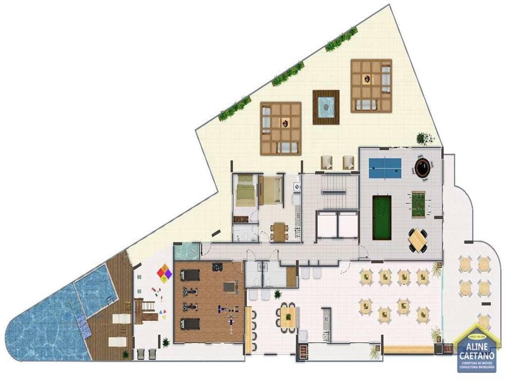 Apartamento à venda com 1 quarto, 1 banheiro, 1 vaga e 46m² no Vila Caiçara, Praia Grande (SP) — foto 12 de 15