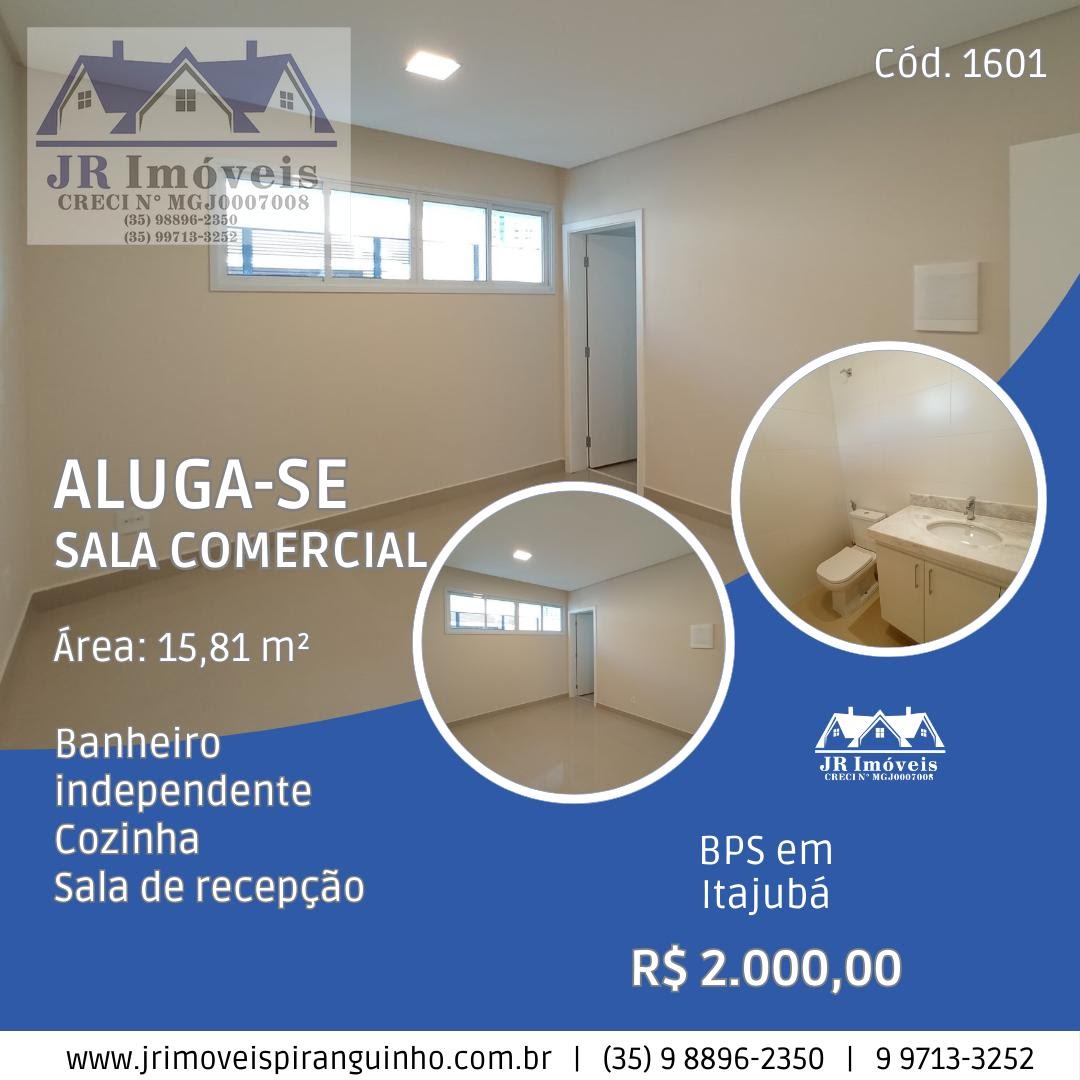Comercial para alugar com 1 banheiro e 23m² no Bps, Itajubá (MG) — foto 2 de 4