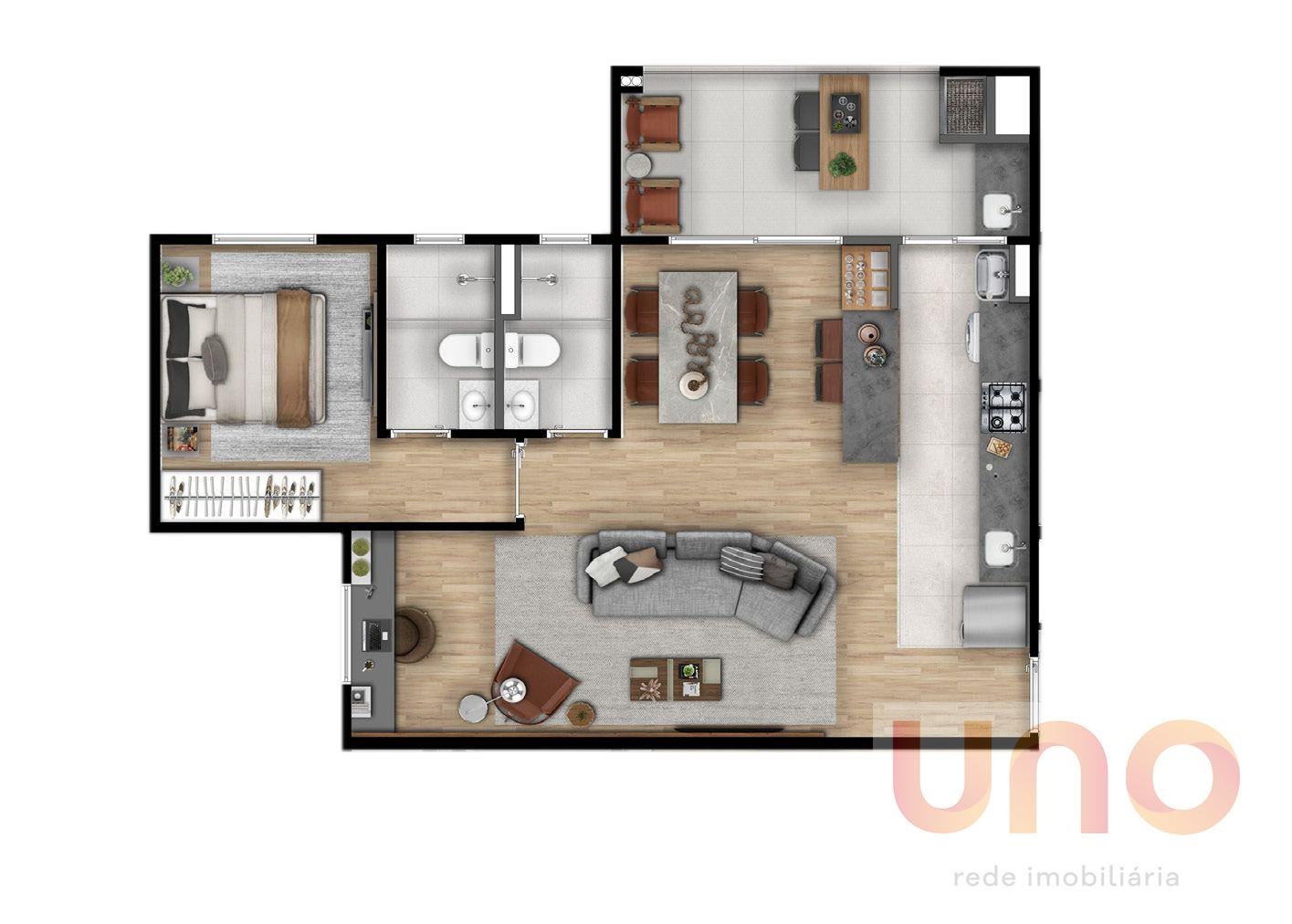 Apartamento à venda com 2 quartos, 1 suíte, 1 vaga e 65m² no Jardim Sao Bento, Campo Grande (MS) — foto 19 de 25
