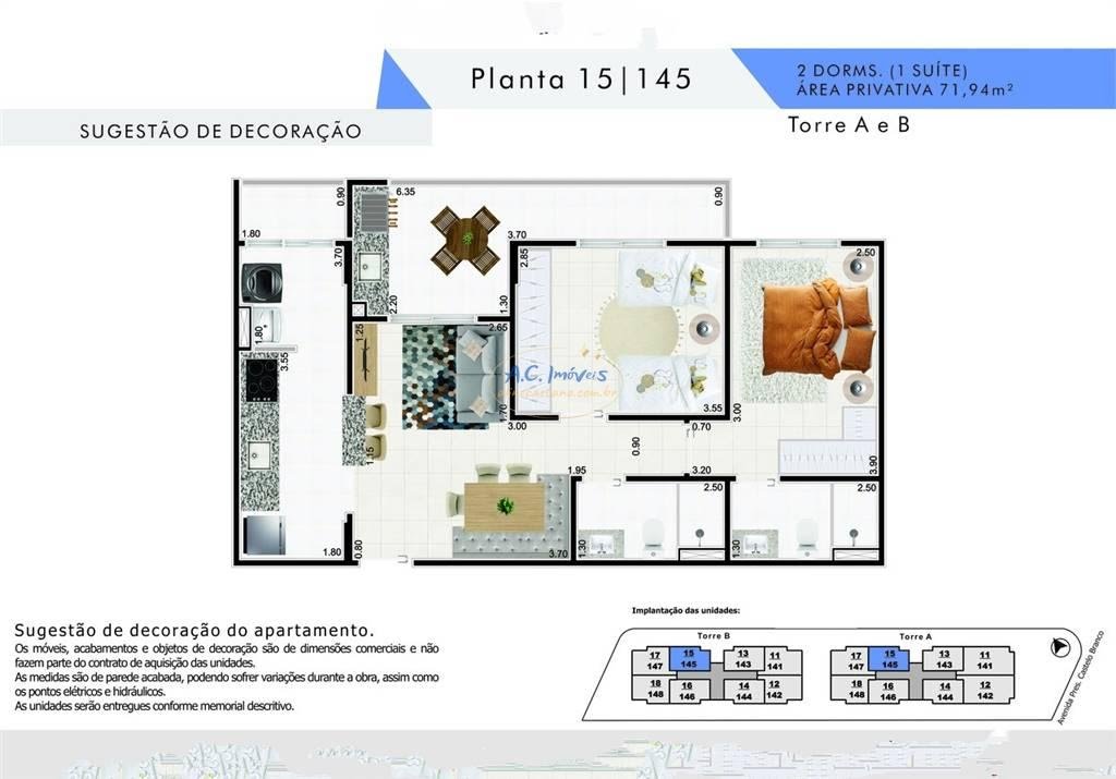 Apartamento à venda com 2 quartos, 1 suíte, 1 vaga e 72m² no Vilamar, Praia Grande (SP) — foto 13 de 23