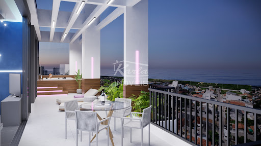 Terraço com vista mar
