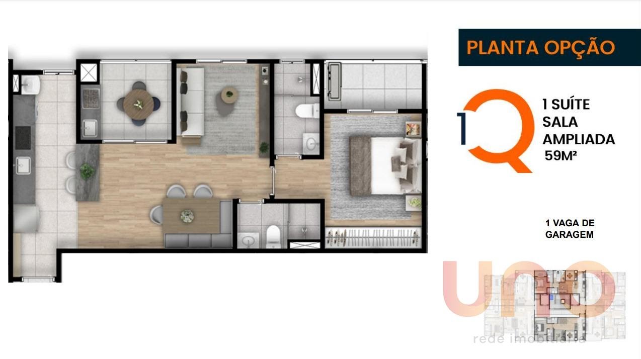Apartamento à venda com 1 quarto, 1 suíte, 1 vaga e 59m² no Jardim Autonomista, Campo Grande (MS) — foto 23 de 23