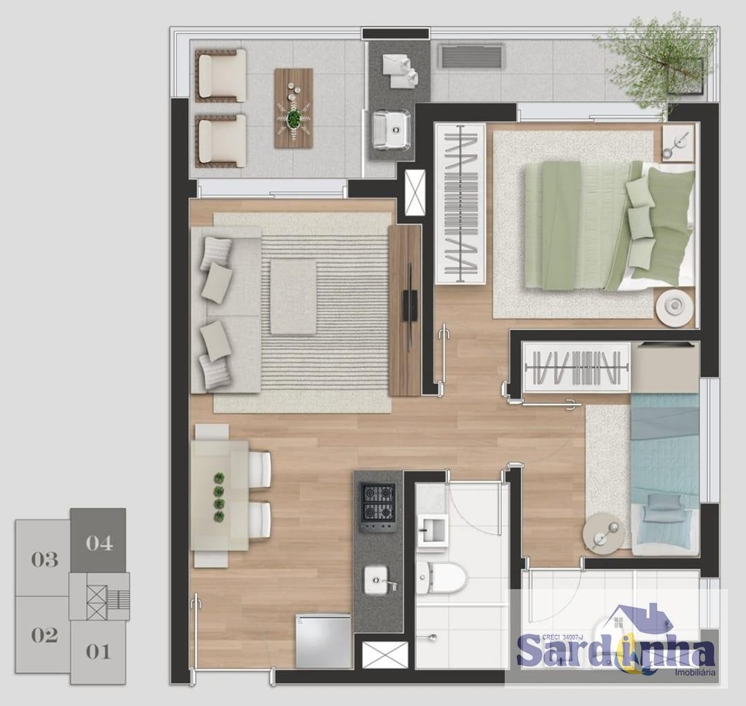 Apartamento à venda com 2 quartos, 1 suíte, 1 vaga e 61m² no Ipiranga, São Paulo (SP) — foto 5 de 30