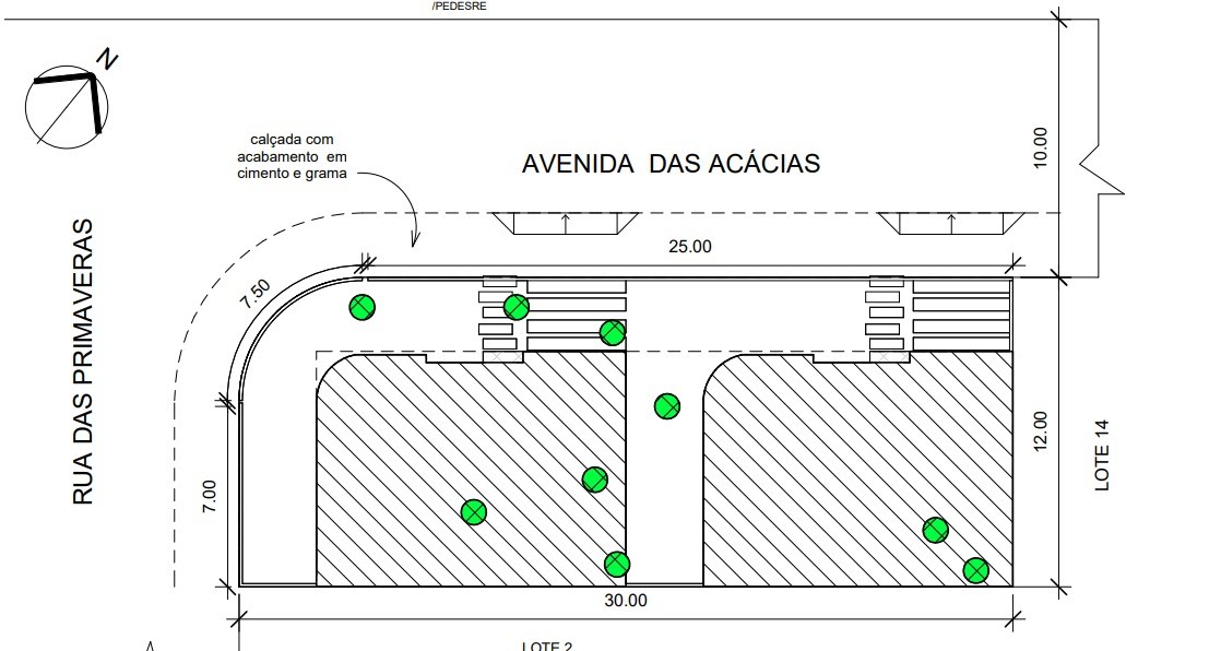 Planta Baixa das Duas Casas