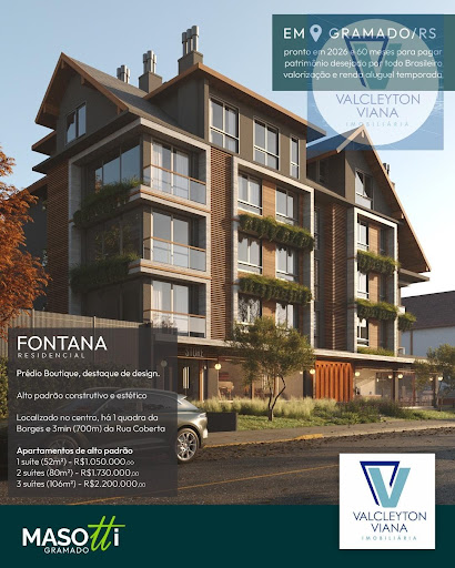 Apartamento à venda no Centro de Gramado, 2 suítes, 80m²