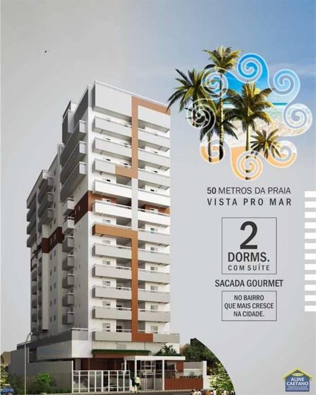 Apartamento à venda com 2 quartos, 1 suíte, 1 vaga e 63m² no Maracanã, Praia Grande (SP) — foto 3 de 13