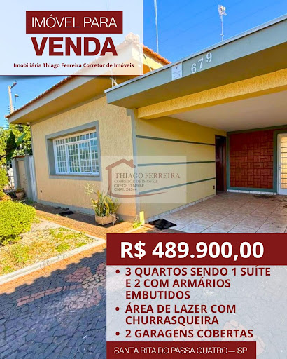 Casa em Bairro Jardim  -  Santa Rita do Passa Quatro