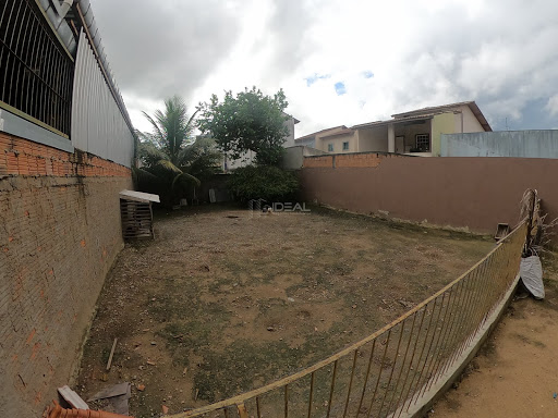 Terreno com 407 metros quadrados. Vista da área do quintal