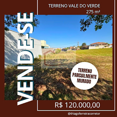Lote / Terreno em Vale do Verde  -  Santa Rita do Passa Quatro