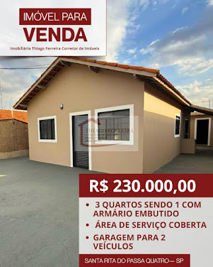 Casa em Jardim Planalto  -  Santa Rita do Passa Quatro