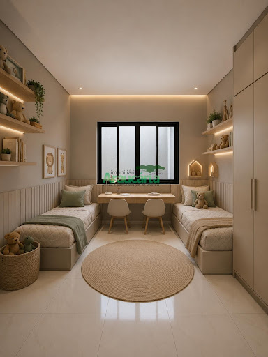 Quarto 2 com sugestão de decoração