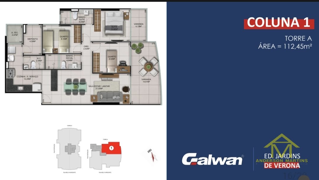 Apartamento à venda com 3 quartos, 2 banheiros, 2 vagas e 121m² no Itapuã, Vila Velha (ES) — foto 19 de 20