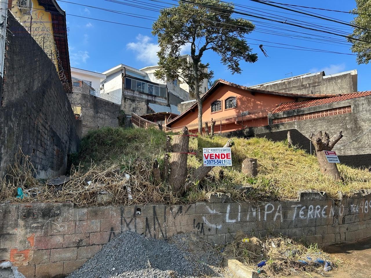 Vista do terreno hoje