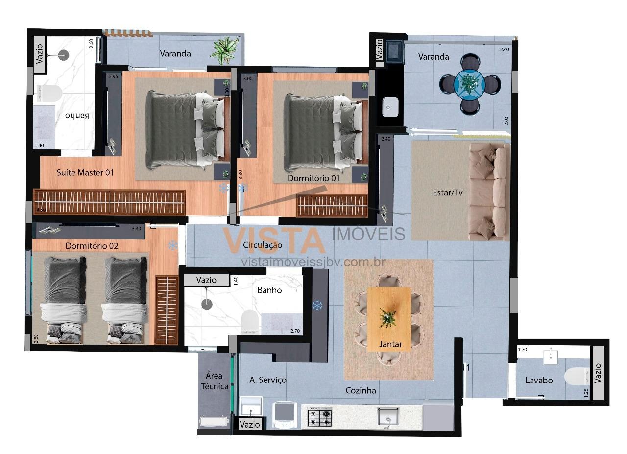 Apartamento à venda com 3 quartos, 1 suíte, 2 vagas e 101m² no Centro, São João da Boa Vista (SP) — foto 15 de 20