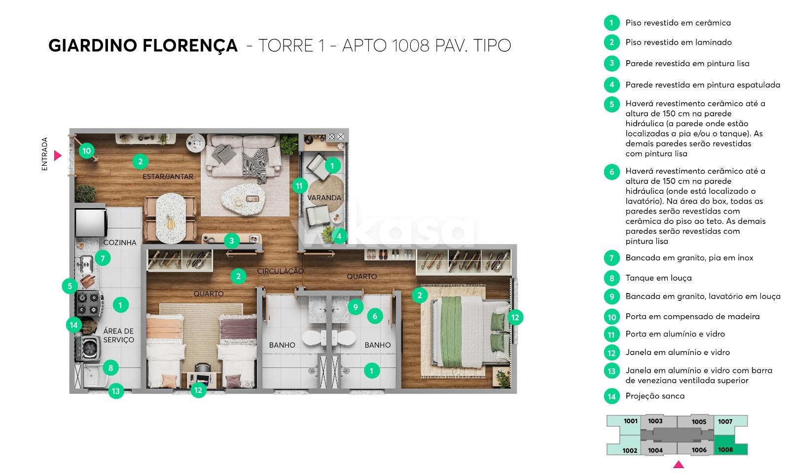 Apartamento à venda com 2 quartos, 1 banheiro, 1 vaga e 45m² no Valparaíso, Serra (ES) — foto 9 de 11