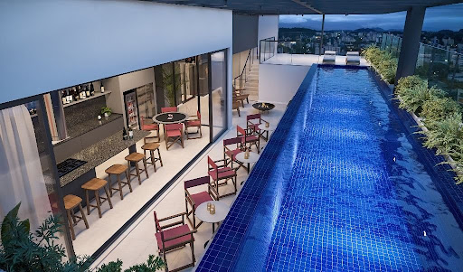 Piscina e área de Festas 