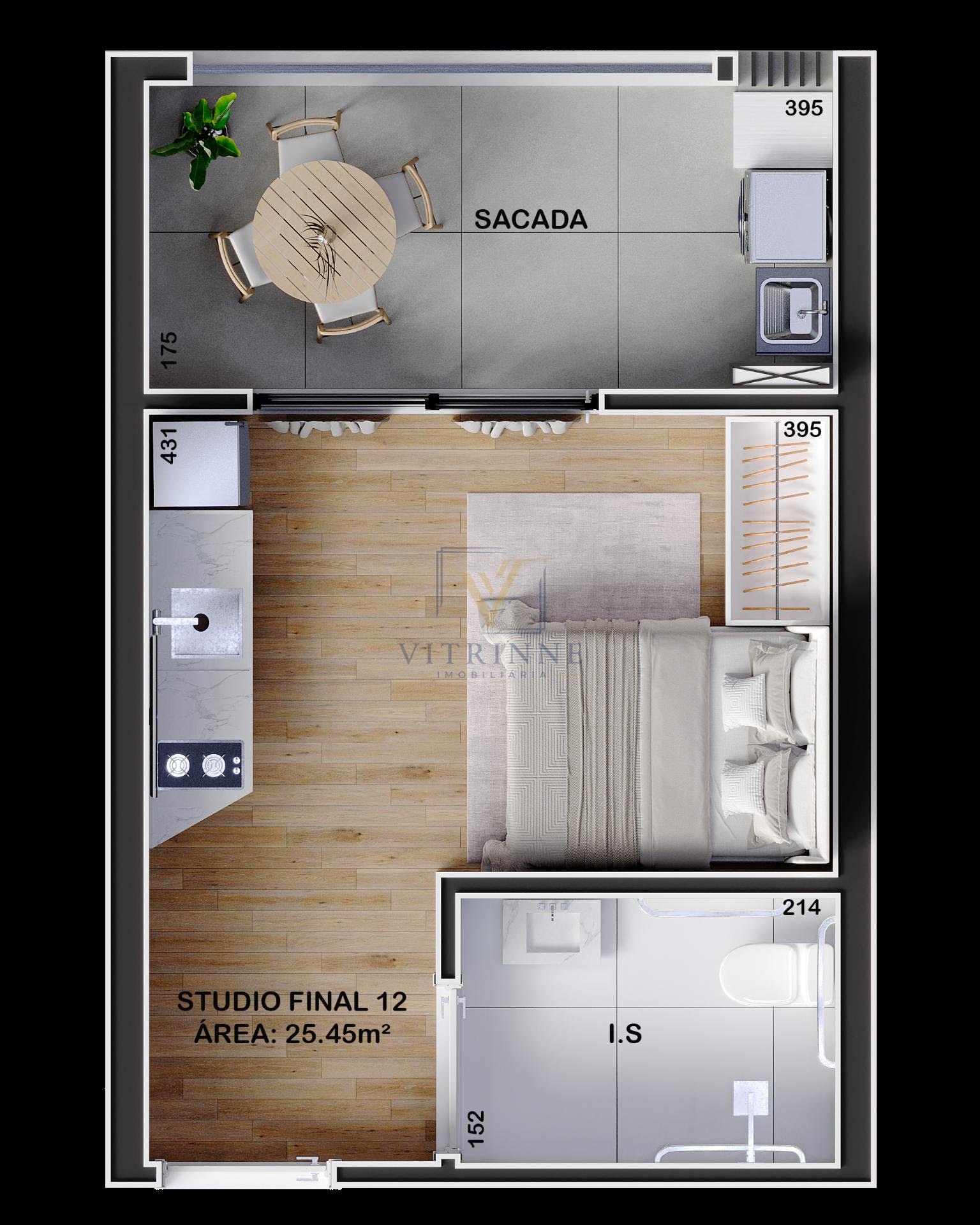 Apartamento à venda com 1 quarto, 1 banheiro e 30m² no Boa Vista, Curitiba (PR) — foto 8 de 18