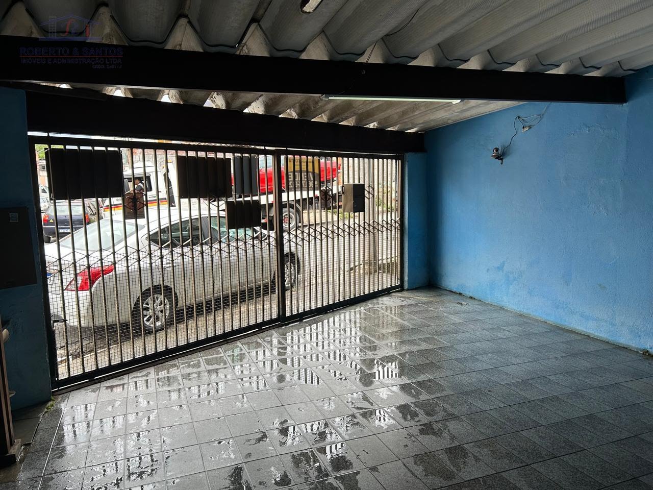 Vista da garagem