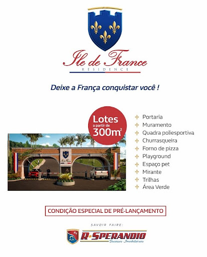 Terreno Condomínio em Condomínio Ile de France  -  Bragança Paulista