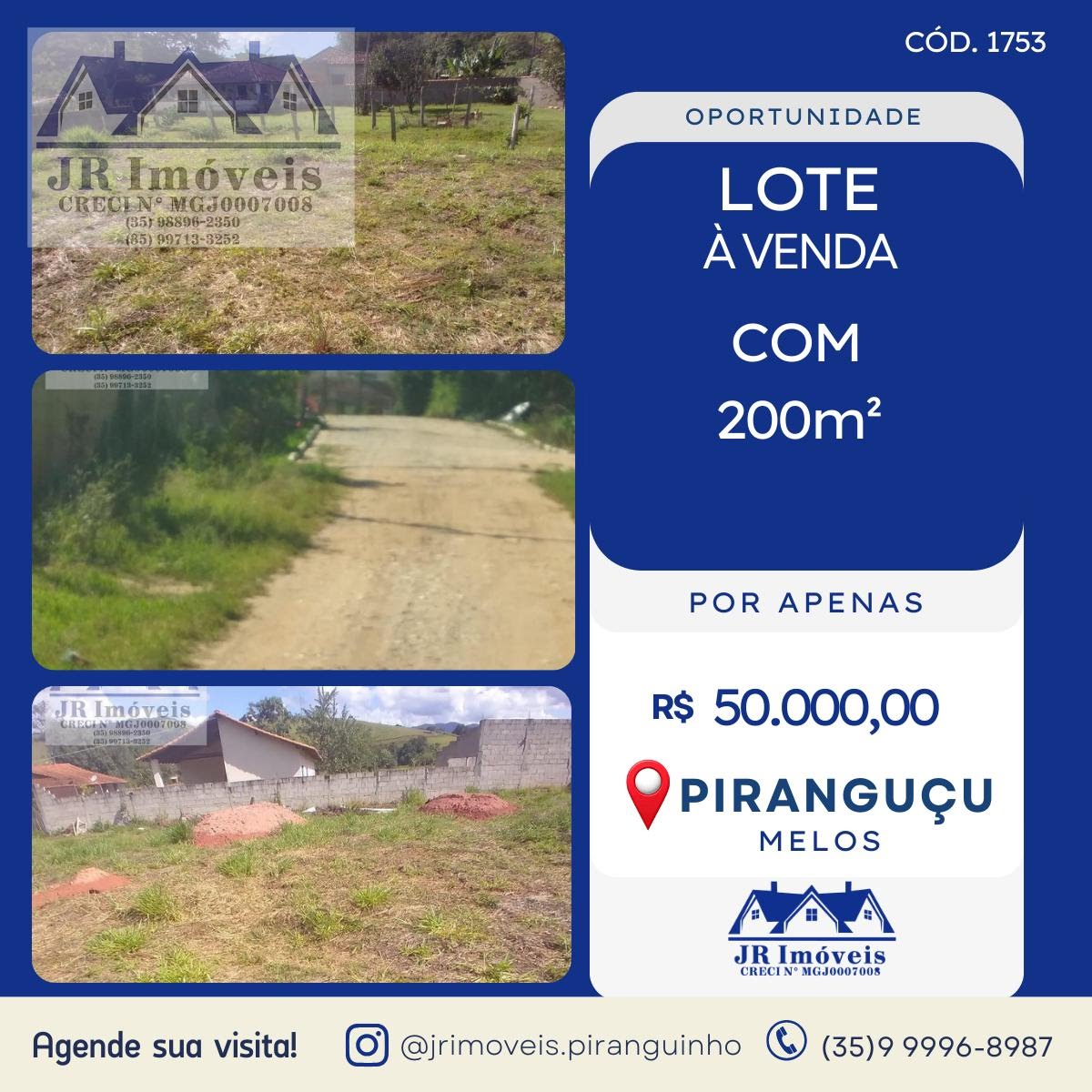 Terreno à venda com 200m² de terreno no Bairro dos Melos, Piranguçu — foto principal