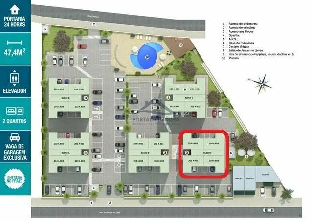 Apartamento à venda com 2 quartos, 1 banheiro, 1 vaga e 48m² no Iporanga, Sete Lagoas (MG) — foto 9 de 9