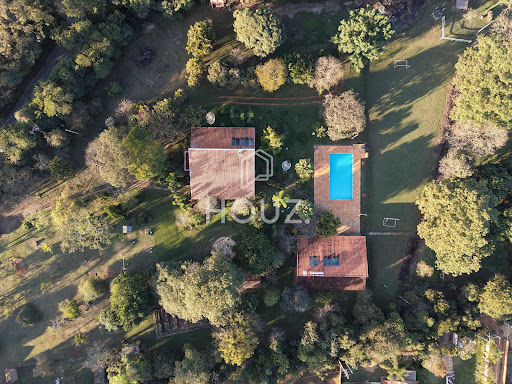 Imagem aérea casa de campo 