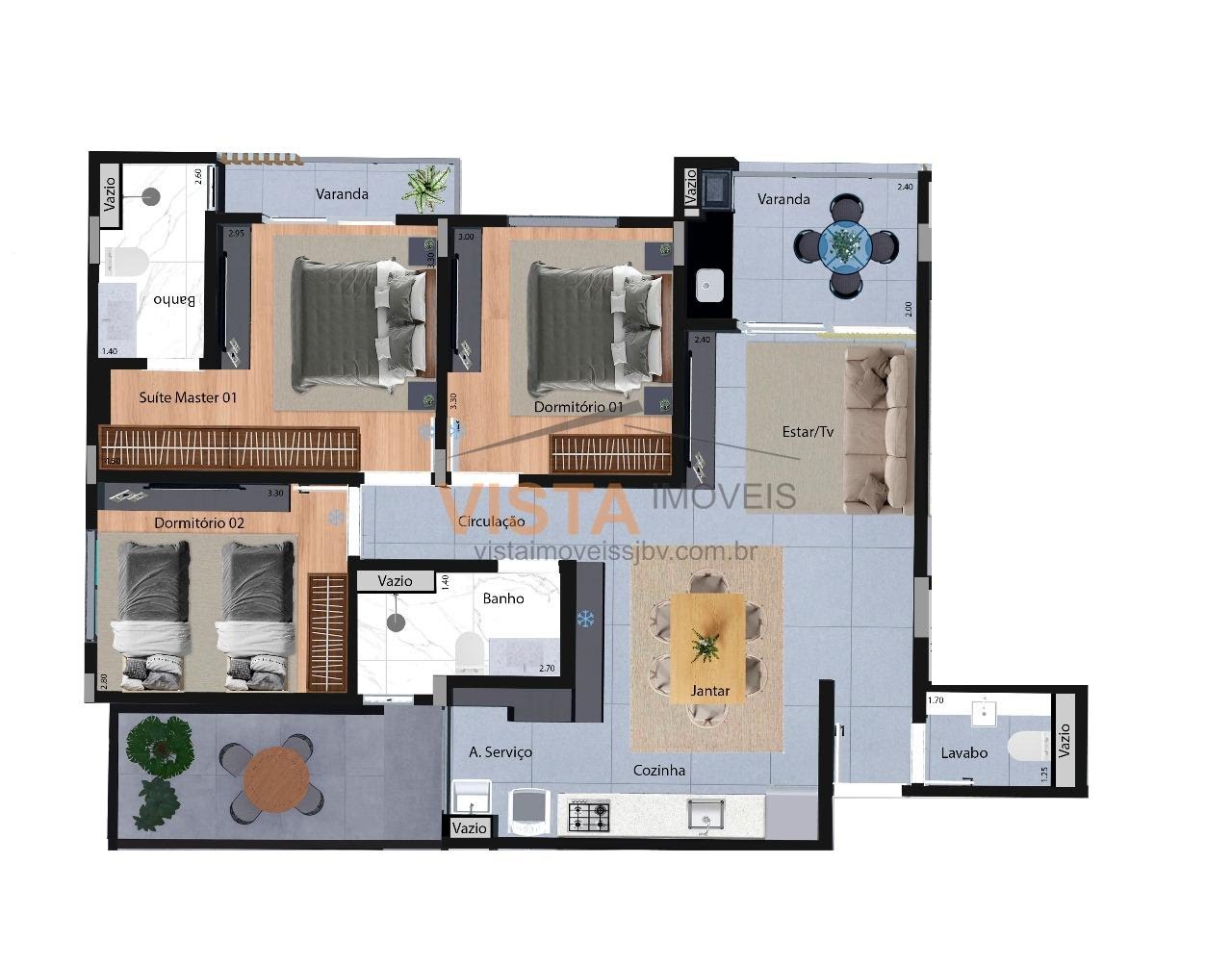 Apartamento à venda com 3 quartos, 1 suíte, 2 vagas e 101m² no Centro, São João da Boa Vista (SP) — foto 11 de 20