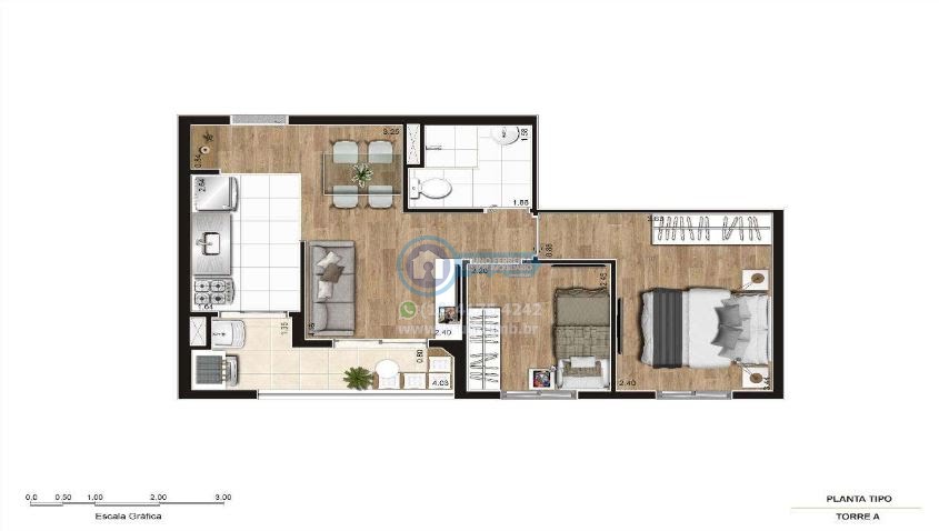 Apartamento à venda com 2 quartos, 1 vaga e 45m² no Vila Guaca, São Paulo (SP) — foto 19 de 20
