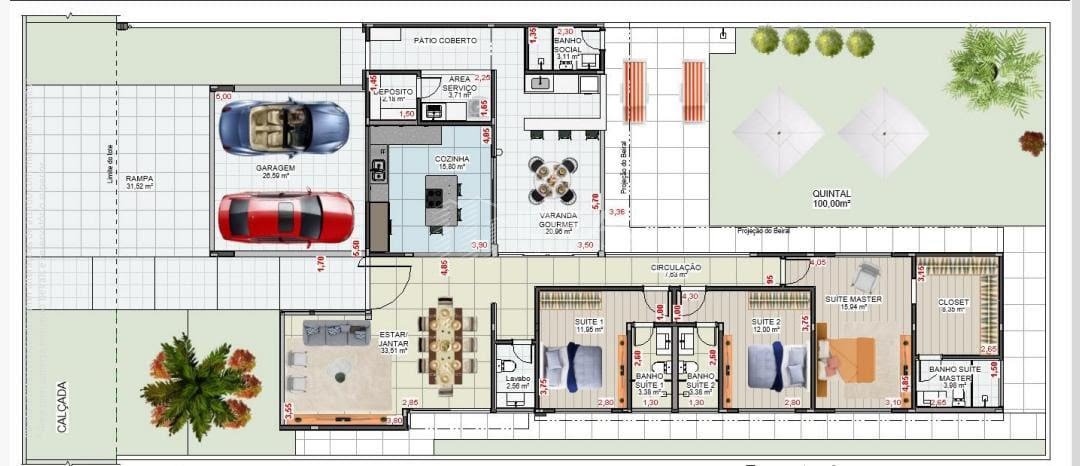 Casa à venda com 3 quartos, 2 suítes, 2 vagas e 200m² no Rodoviário, Campos dos Goytacazes (RJ) — foto 2 de 4