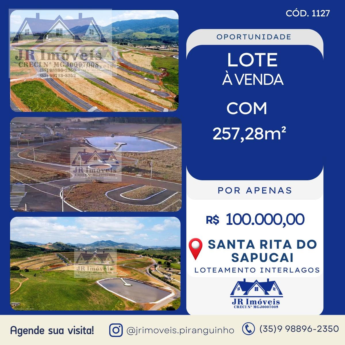 Terreno à venda com 257m² de terreno no Vintém, Santa Rita do Sapucaí — foto principal