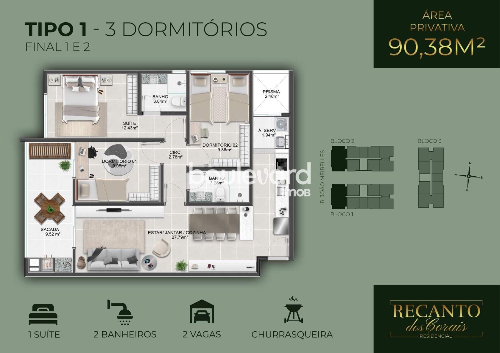 Apartamento à venda com 2 quartos, 1 suíte, 1 vaga e 64m² no Abraão, Florianópolis (SC) — foto 18 de 23