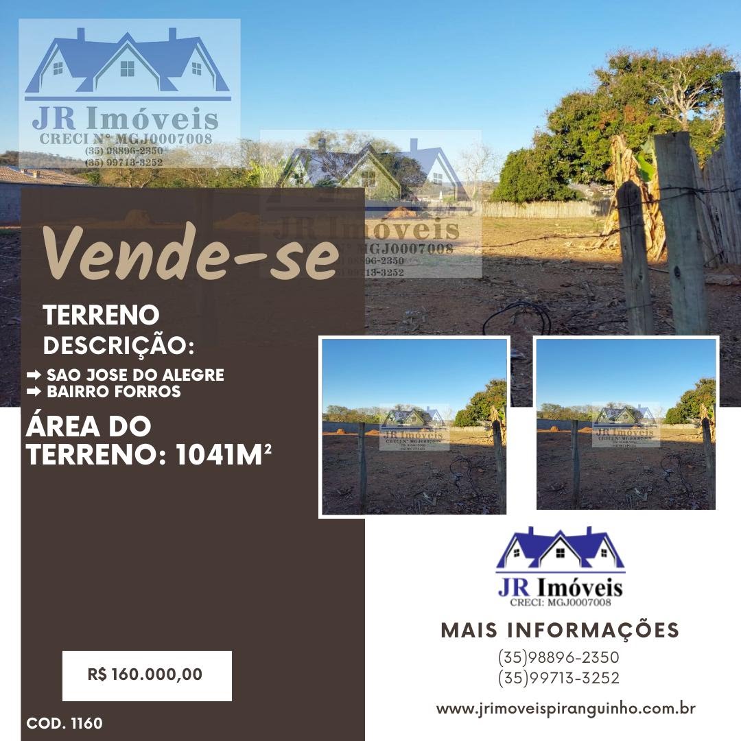 Terreno à venda com 1041m² de terreno no Forros, São José do Alegre (MG) — foto 3 de 3