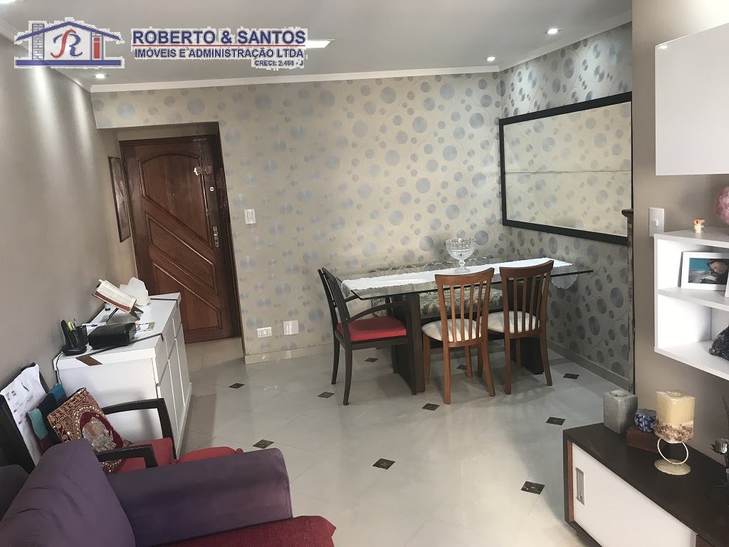 Sala 02 ambientes com porcelanato