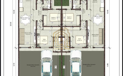 Casa à Venda no bairro Paraíso Tropical, Cascavel – 2 Quartos, 85m²