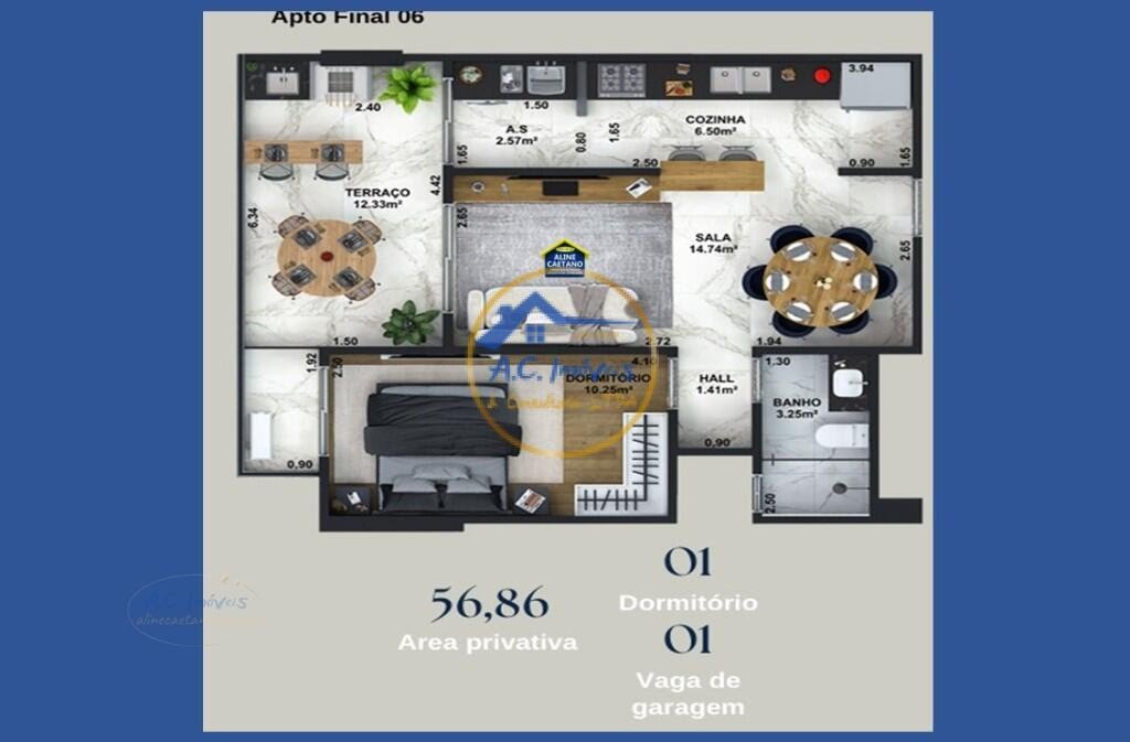 Apartamento à venda com 1 quarto, 1 banheiro, 1 vaga e 56m² no Guilhermina, Praia Grande (SP) — foto 24 de 26