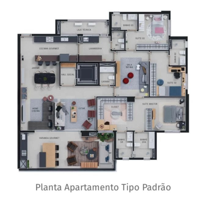 Apartamento à venda com 3 quartos, 3 suítes, 4 vagas e 227m² no Jardim Ilhas do Sul, Ribeirão Preto (SP) — foto 25 de 25
