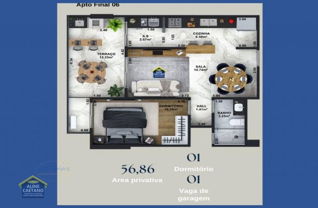 Apartamento à venda com 2 quartos, 1 suíte, 2 vagas e 85m² no Aviação, Praia Grande (SP) — foto 16 de 25
