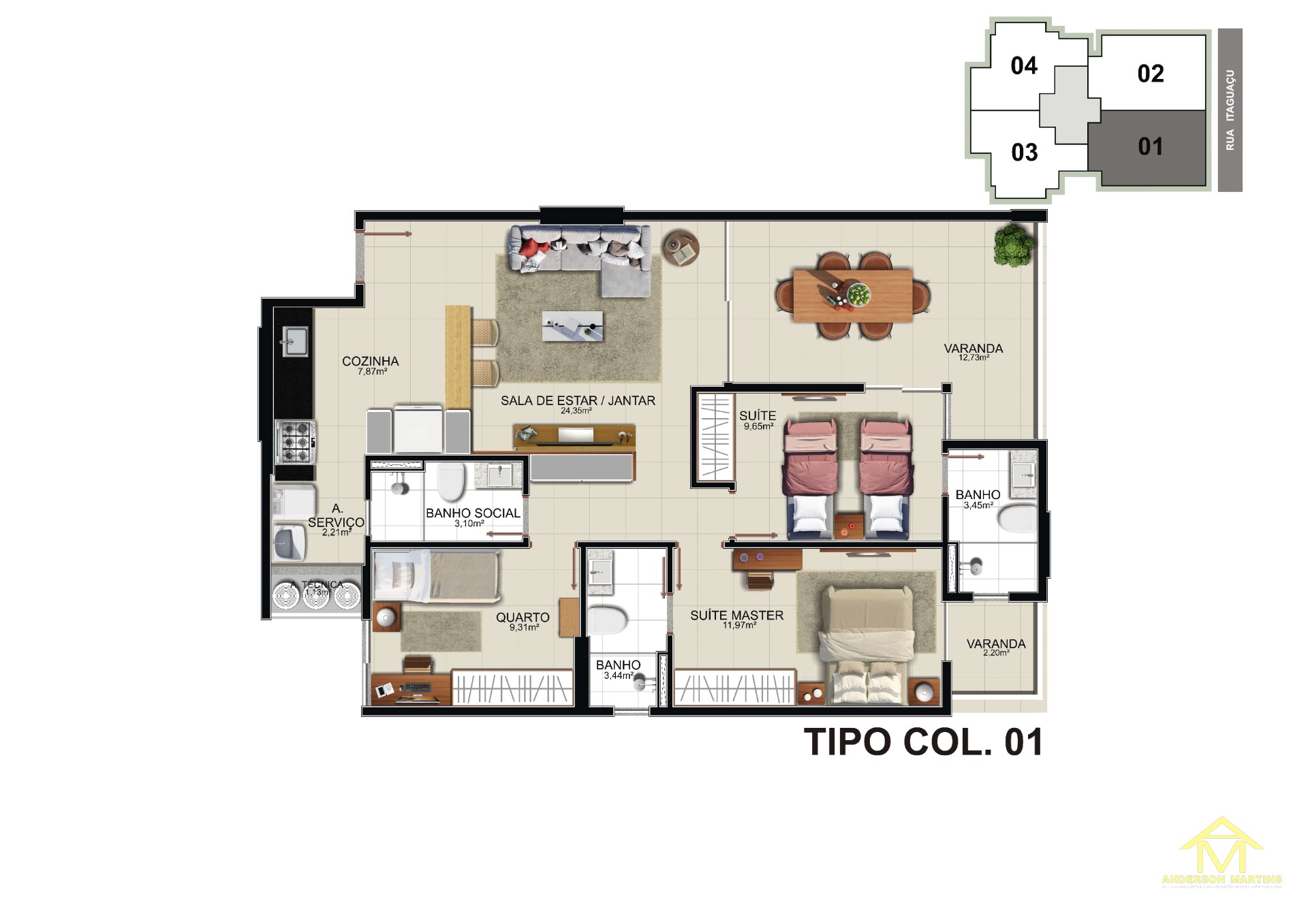 Apartamento à venda com 3 quartos, 1 banheiro, 2 vagas e 105m² no Praia de Itaparica, Vila Velha (ES) — foto 17 de 20