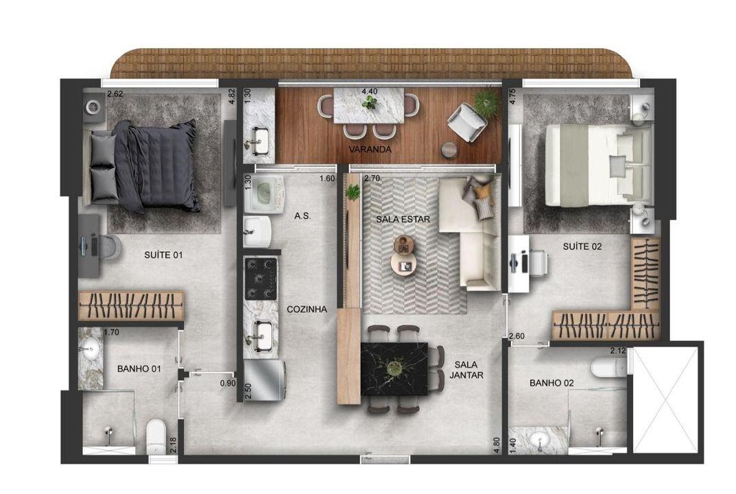 Apartamento à venda com 2 quartos, 2 suítes, 1 vaga e 66m² no Jardim Oceania, João Pessoa (PB) — foto 29 de 30