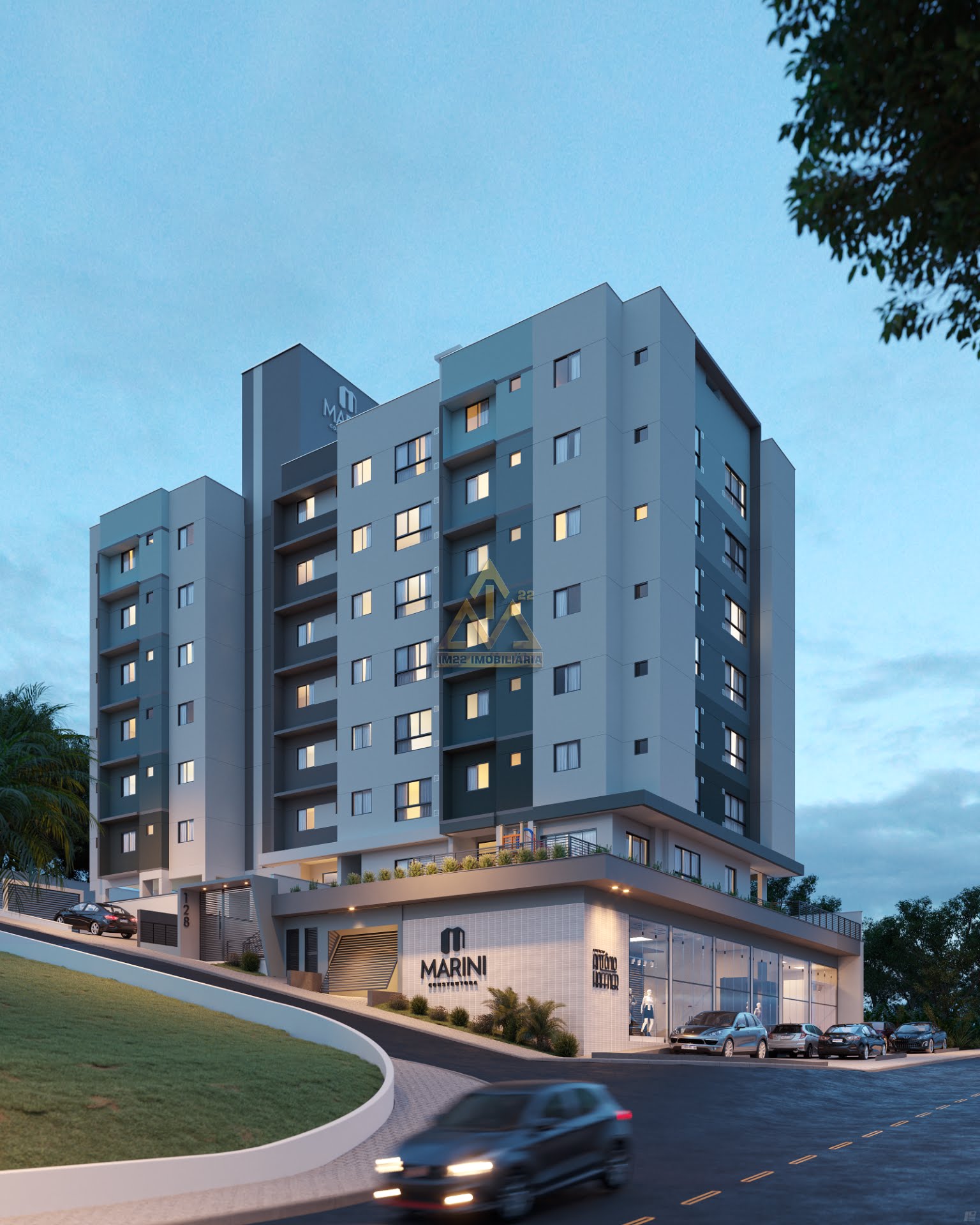Apartamento à venda com 2 quartos, 1 suíte e 66m² no Água Verde, Blumenau (SC) — foto 2 de 15
