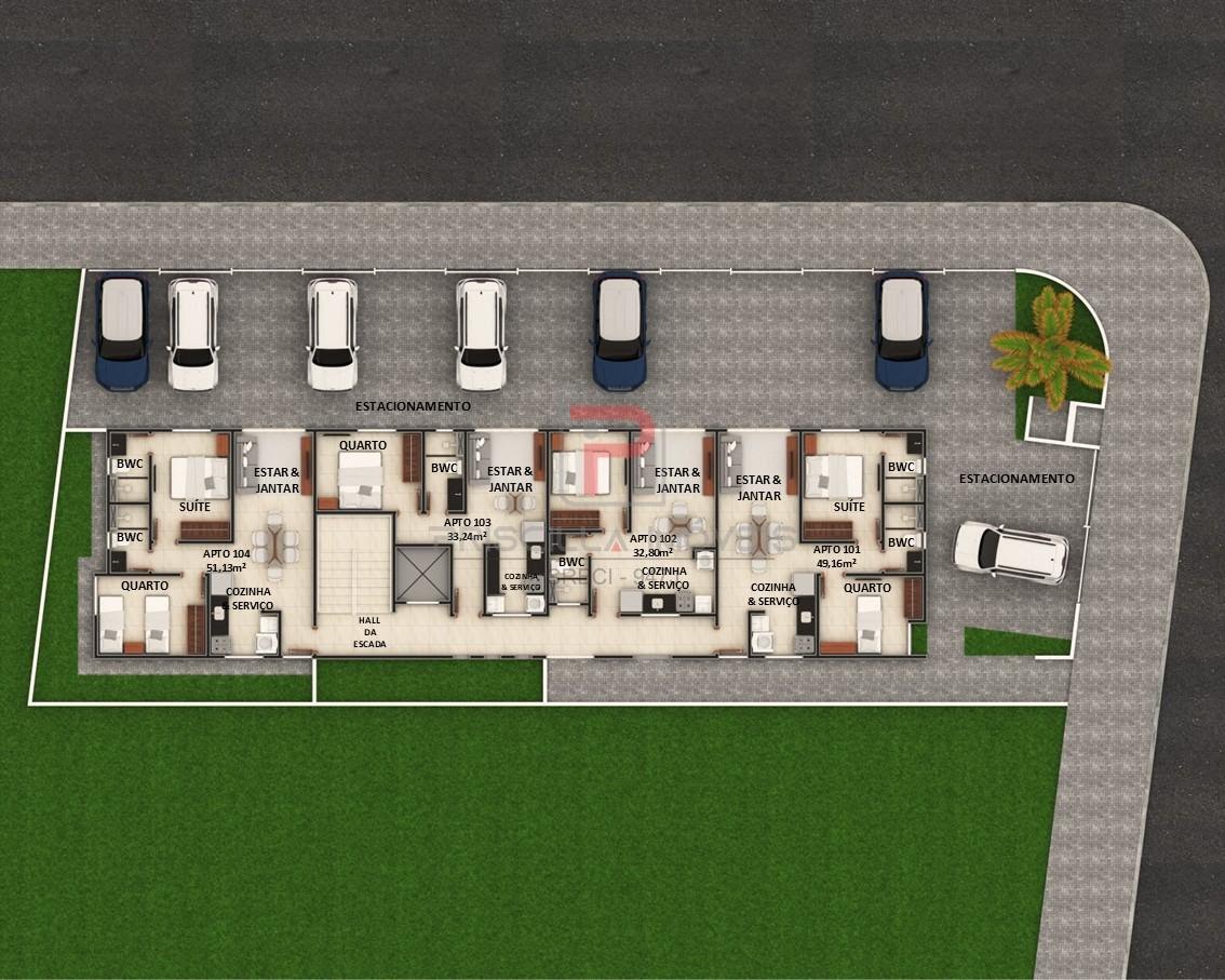 Apartamento à venda com 2 quartos, 1 suíte, 1 vaga e 49m² no Manaíra, João Pessoa (PB) — foto 7 de 7