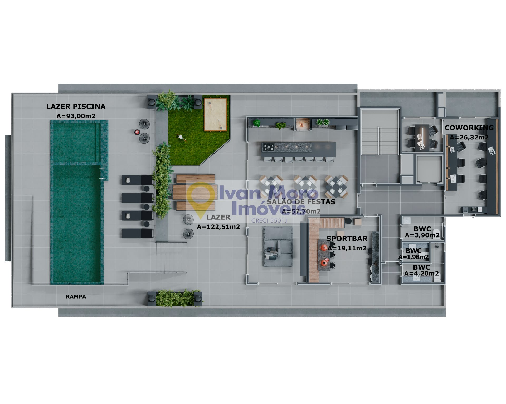 Apartamento à venda com 1 quarto, 1 banheiro, 1 vaga e 42m² no Cachoeira do Bom Jesus, Florianópolis (SC) — foto 3 de 30