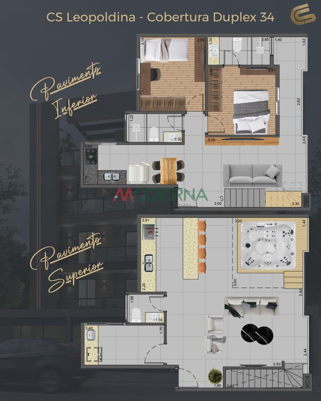 Cobertura à venda com 2 quartos, 1 suíte, 2 vagas e 116m² no Nova Petrópolis, São Bernardo do Campo (SP) — foto 2 de 4